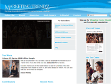 Tablet Screenshot of marketingtrendz.net